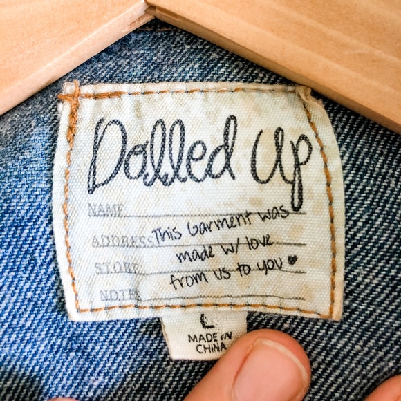 Sleeveless Studded Denim Vest - Picture 2 of 3